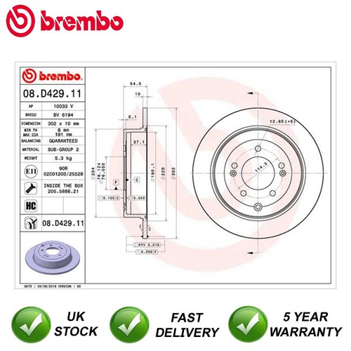 Brake discs rear brembo - brake,