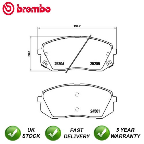 Brake pads set front brembo - brake,